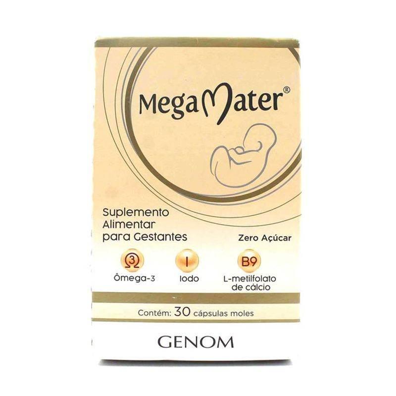 Suplemento Alimentar Para Gestantes Mega Mater 30 Cápsulas - Drogaria Poupa Centro