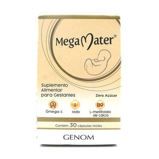 Suplemento Alimentar Para Gestantes Mega Mater 30 Cápsulas - Drogaria Poupa Centro