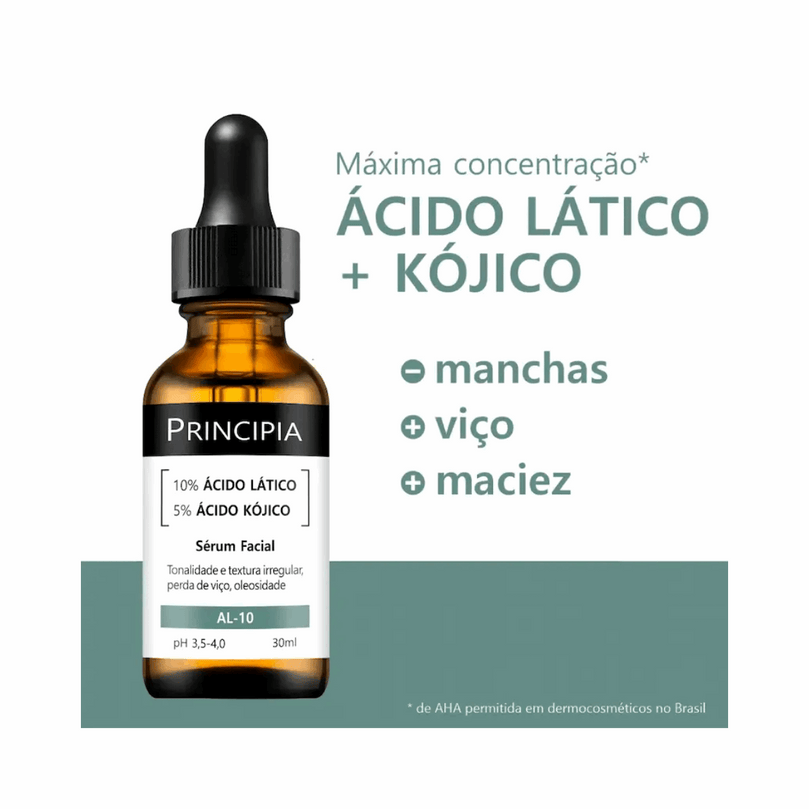 Serum 10% Acido Latico + 5% Acido Kojiko Principia Skincare