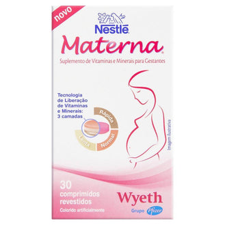 Polivitamínico Materna para Gestantes 30 Comprimidos - Drogaria Poupa Centro