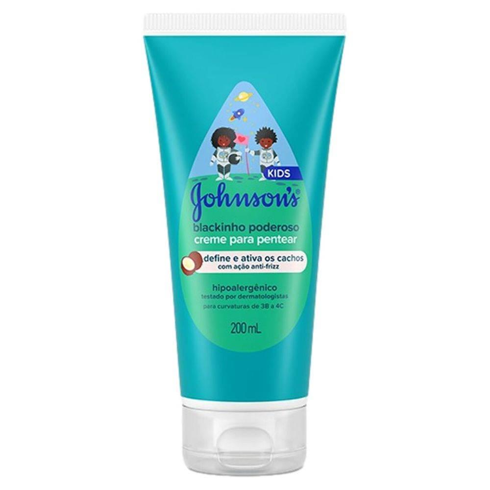 Creme Pentear Johnsons Blackinho Poderoso 200ml - Drogaria Poupa Centro