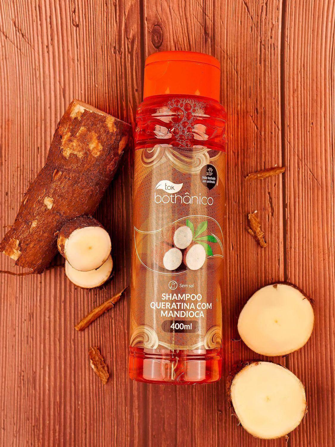 Shampoo e Condicionador Tokbothanico Queratina + Mandioca 400ml - Drogaria Poupa Centro