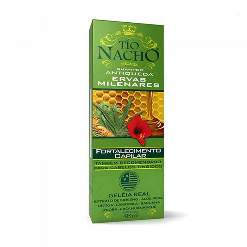 Shampoo Tio Nacho Fortalecedor Ervas Milenares - 415ml - Drogaria Poupa Centro