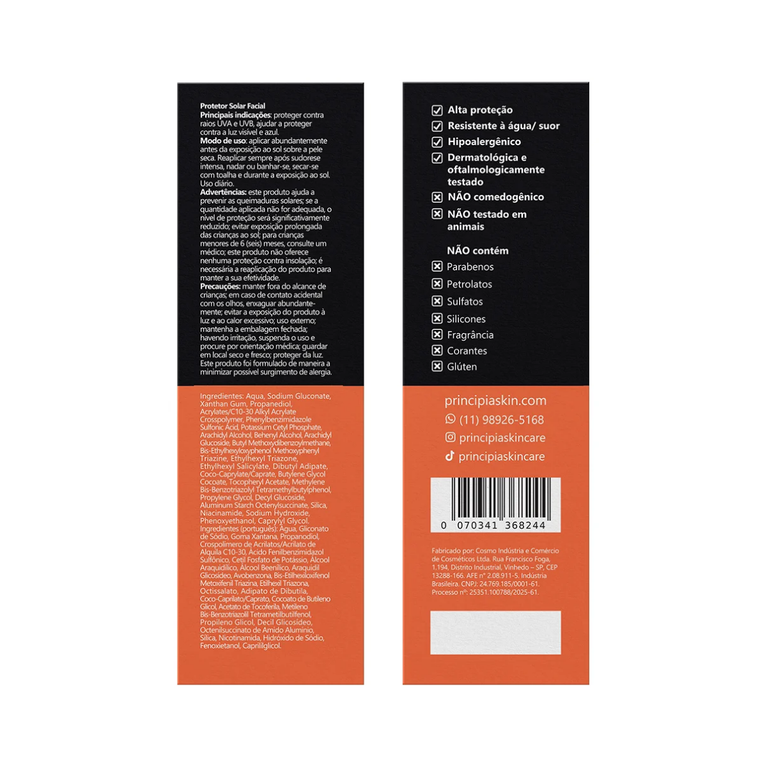 Protetor Solar PS-01 Principia 40ml