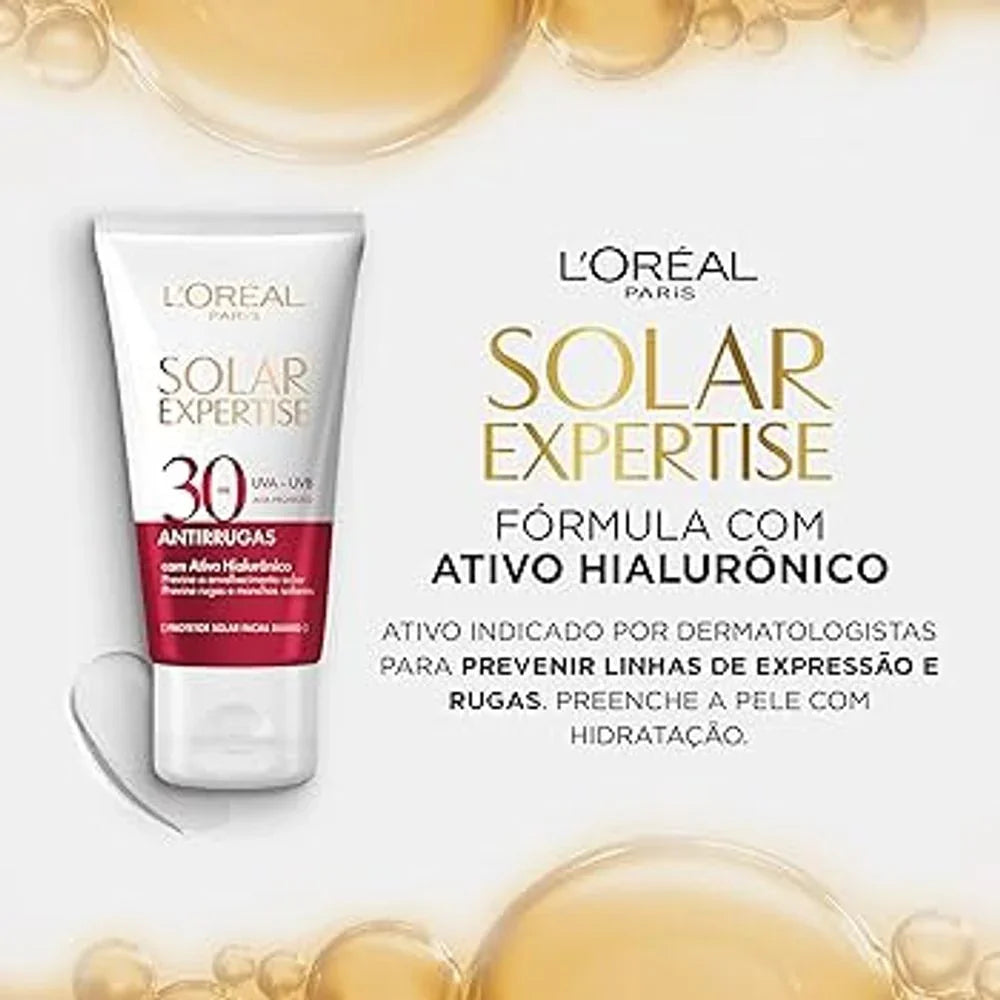 Protetor Solar Facial Anti-Rugas Sem Cor FPS30 - Loreal