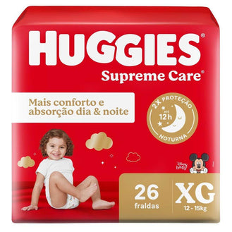 Fralda Huggies Supreme Care Disney Baby XG Com 26 Unidades - Drogaria Poupa Centro