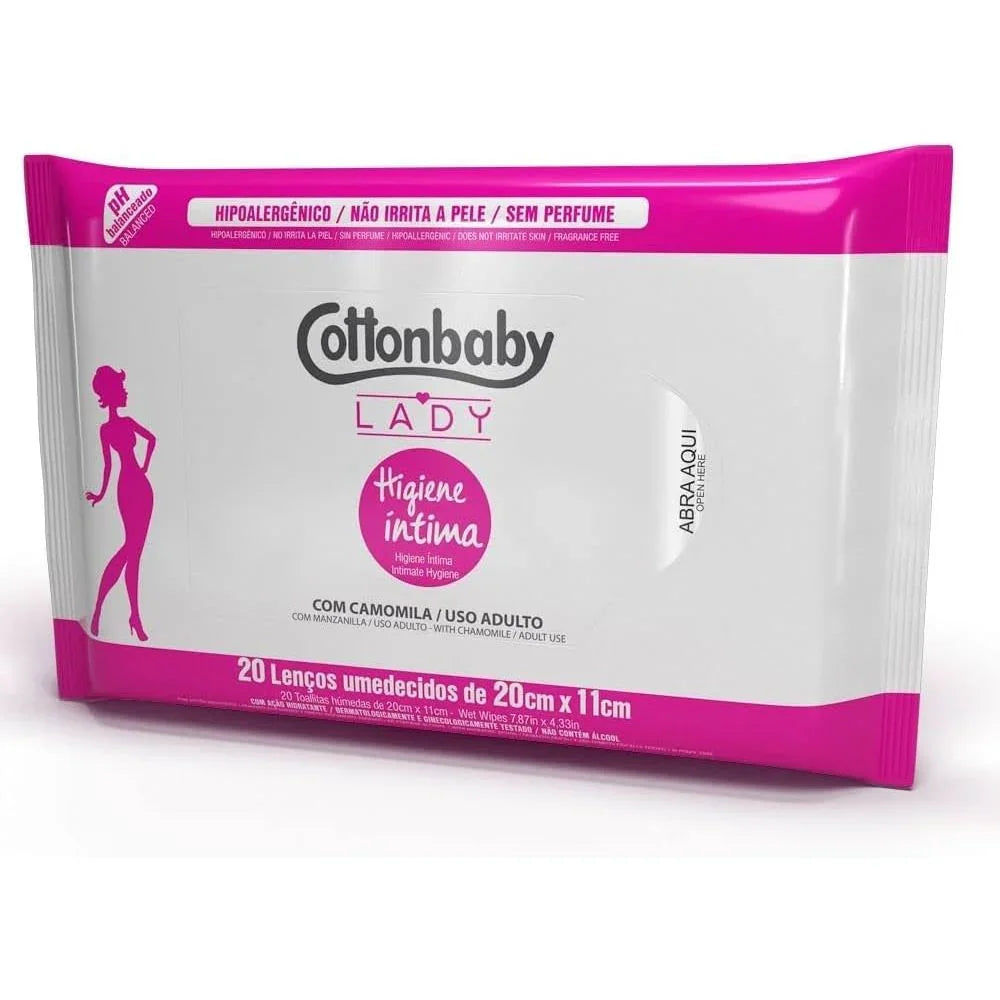 Lenço Íntimo Cottonbaby Lady C/20
