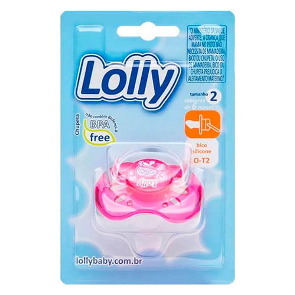 Chupeta Lolly Oceano Silicone T2 Rosa - Drogaria Poupa Centro
