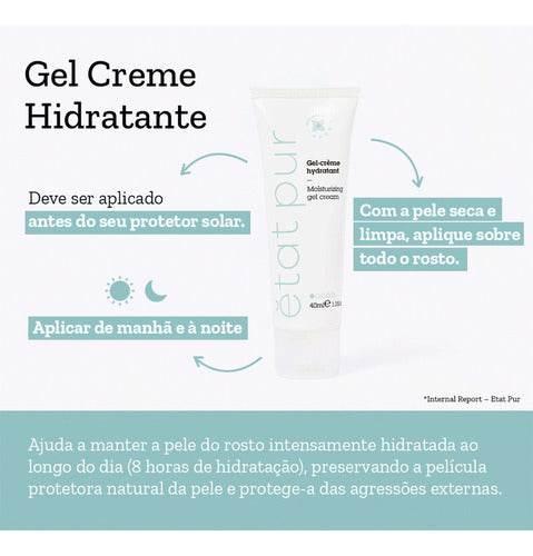 Etat Pur Pure Skin Care Gel Creme Facial Hidratante 40ml - Drogaria Poupa Centro