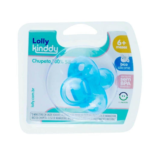 Chupeta Lolly Silicone Azul T2 - Drogaria Poupa Centro
