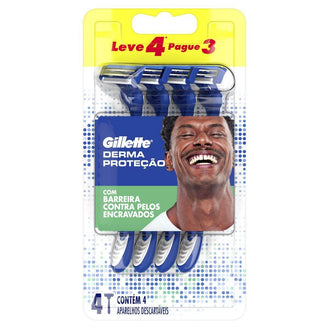 Aparelho Gillette Derma Prote. L4P3 - Drogaria Poupa Centro