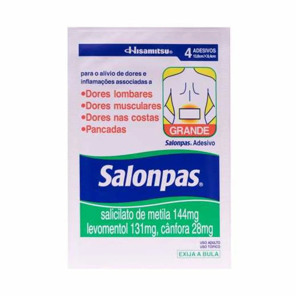 Salonpas Adesivo - Contém 4 Unidades
