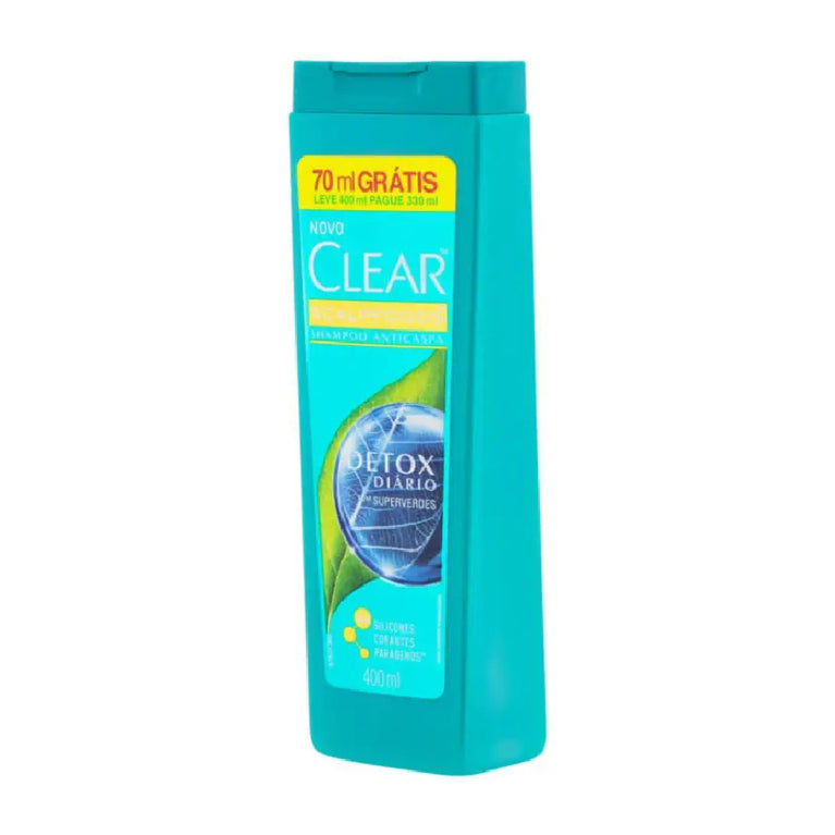 Shampoo Clear Men Detox Anticaspa Scalpfoods 400ml