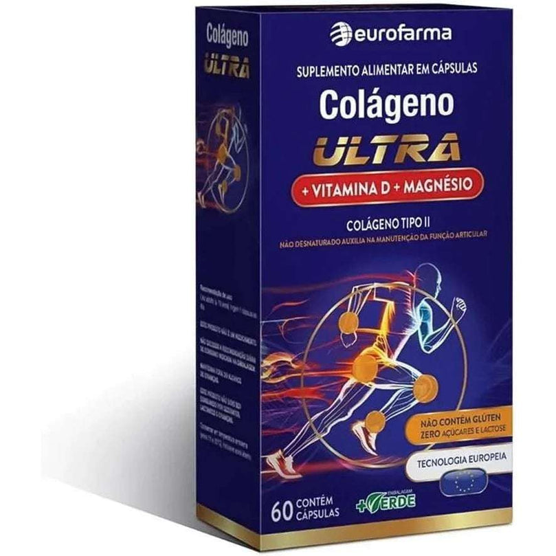 COLÁGENO ULTRA + MAGNÉSIO + VITAMINA D 60 CÁPSULAS - Drogaria Poupa Centro