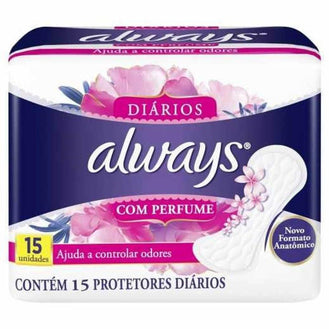 Absorvente Always Com Perfume Com 15 Unidades - Drogaria Poupa Centro