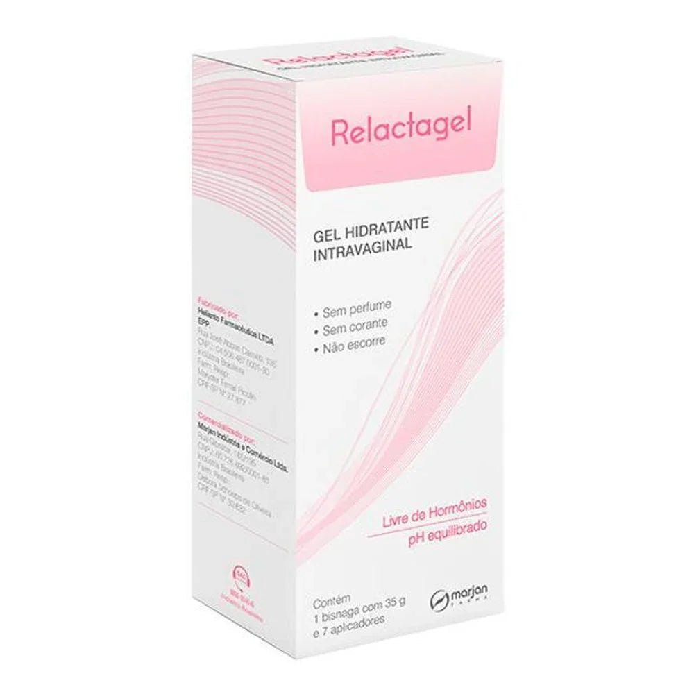 Gel Hidratante Intravaginal Relactagel 35G - 7 Aplicadores - Drogaria Poupa Centro