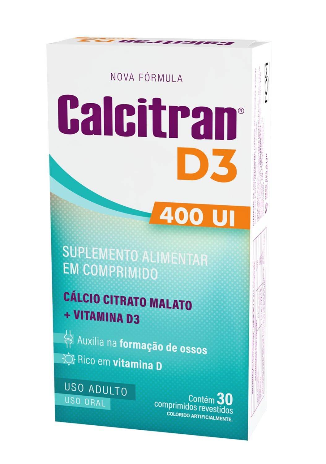 Calcitran D3 30 Comprimidos - Drogaria Poupa Centro