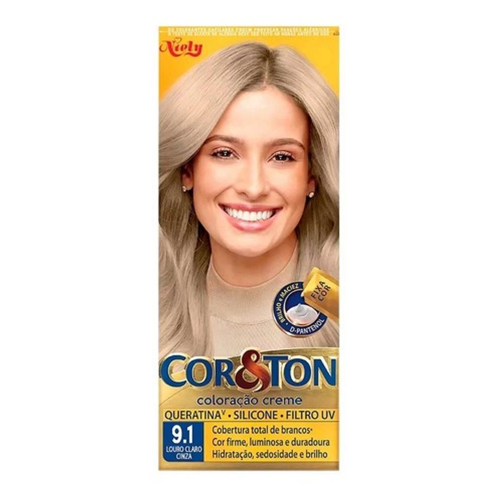 Tinta Cor&Ton Nº9.1 Louro Claro Cinza - Drogaria Poupa Centro