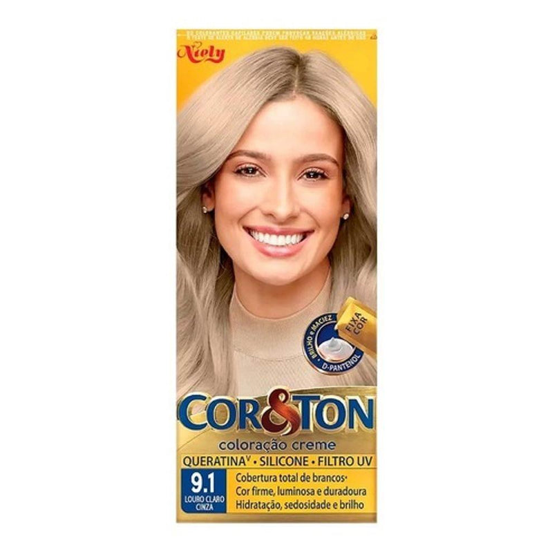 Tinta Cor&Ton Nº9.1 Louro Claro Cinza - Drogaria Poupa Centro
