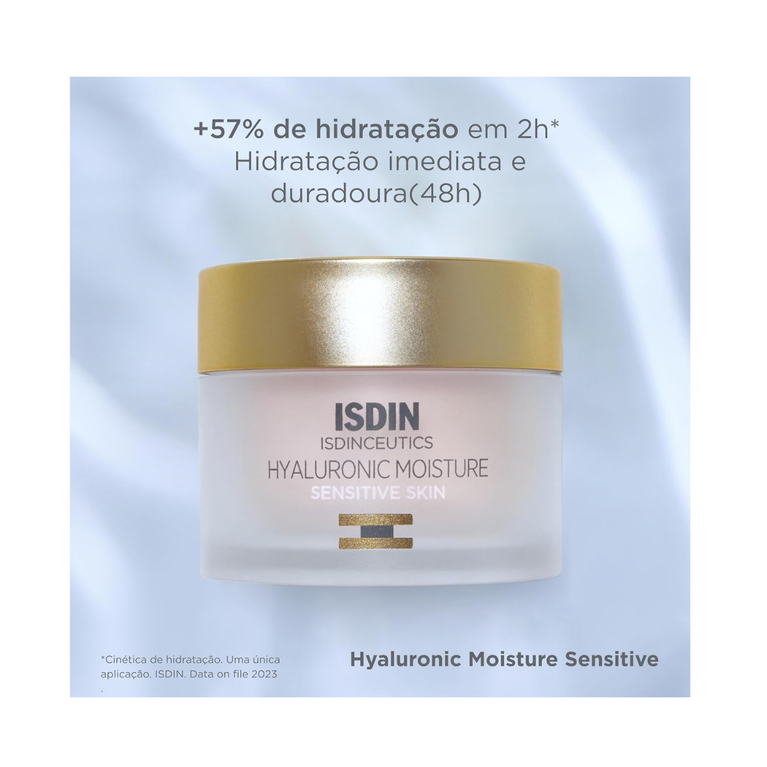 Creme Anti-Idade Isdin Hyaluronic Moisture Pele Sensível 50g