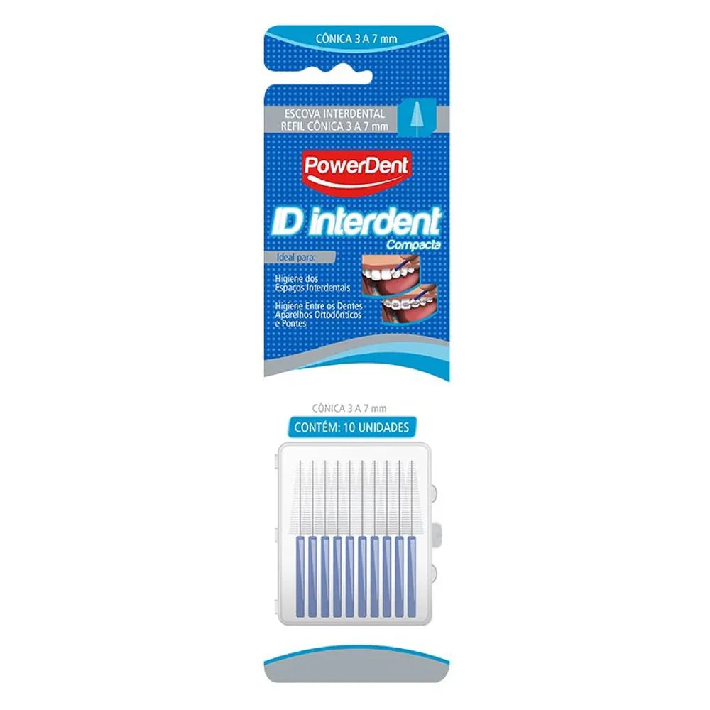 Kit Escova Interdental Cônica PowerDent - 3-7MM