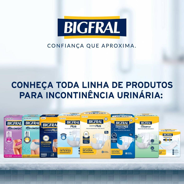 Roupa Íntima Bigfral Derma Plus G/XG 16 Unidades