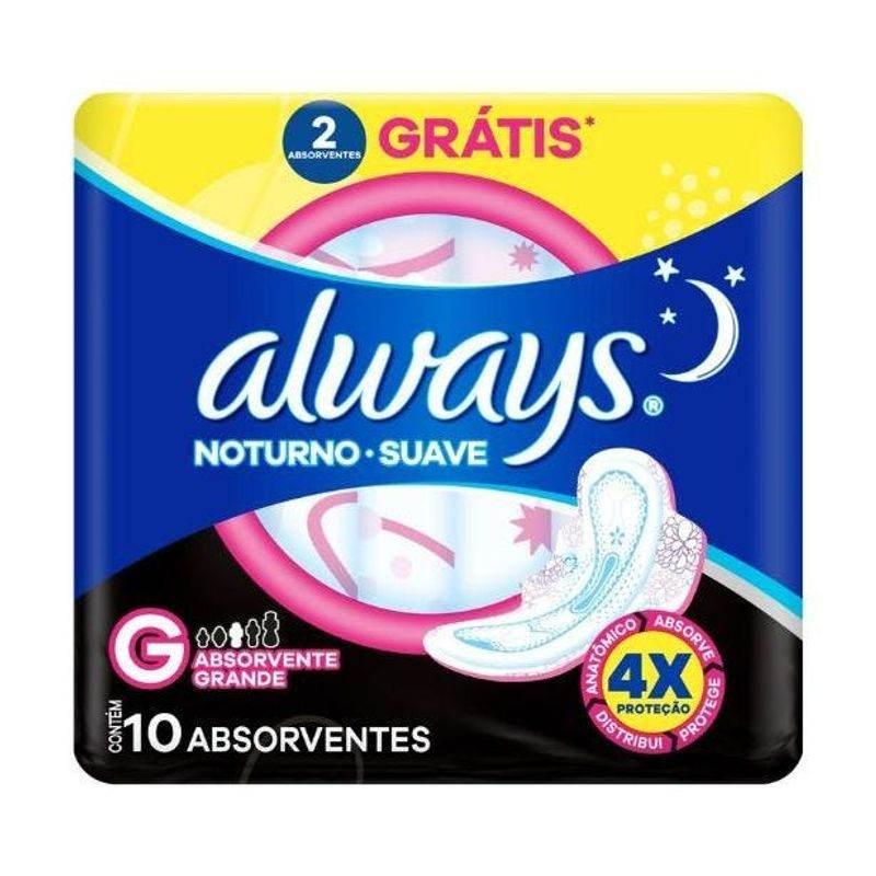 Abs Always Not. Suave G L10P8 C/A - Drogaria Poupa Centro