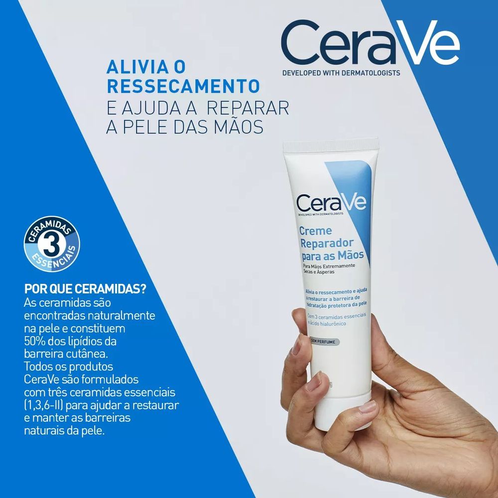 Creme Reparador Cerave para as Maos 100Ml