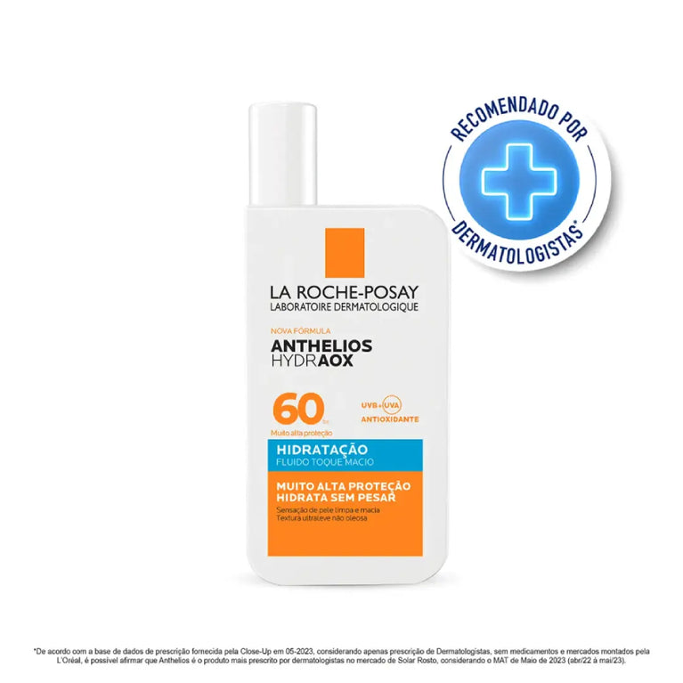 Protetor Solar Facial La Roche-Posay Anthelios Hydraox Hidratação FPS 60 Sem Cor 40ml