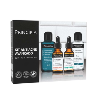 Kit Antiacne Avançado Principia GL-01 + AL-7 + NC-10 + MIX-01