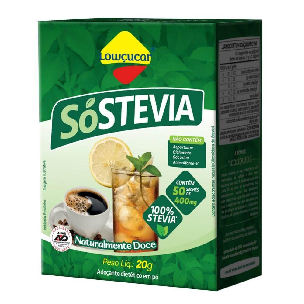 Adoçante SóStevia - 50 Sachês com 0,8G - Drogaria Poupa Centro