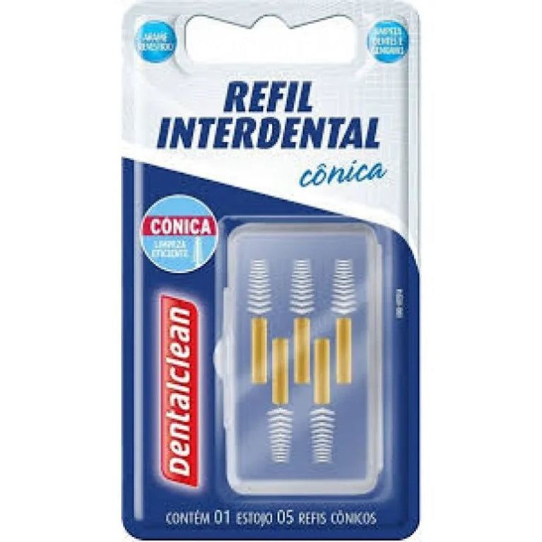 Refil para Escova Interdental DentalClean Cônica - Contém 5 Unidades
