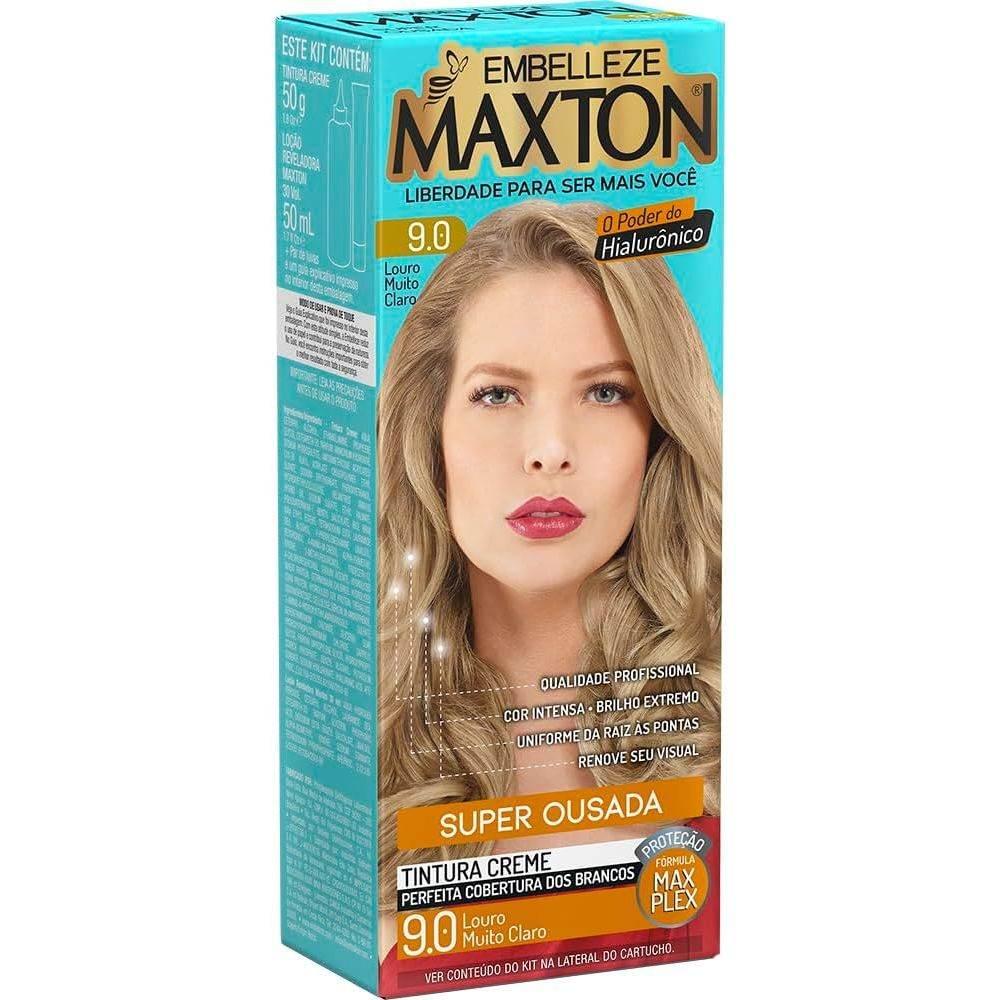 Kit de Tintura Maxton Nº9.0 Louro Muito Claro - Embeleze - Drogaria Poupa Centro