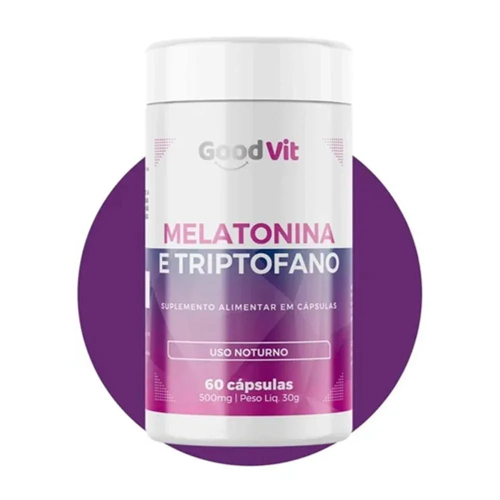 Good Vit Melatonina + Triptofano 60 cápuslas - Drogaria Poupa Centro