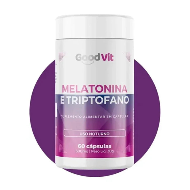 Good Vit Melatonina + Triptofano 60 cápuslas - Drogaria Poupa Centro