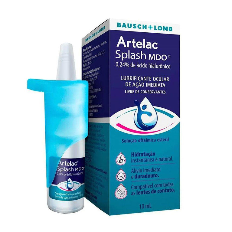Artelac Splash Lubrificante Ocular 10ml - Drogaria Poupa Centro