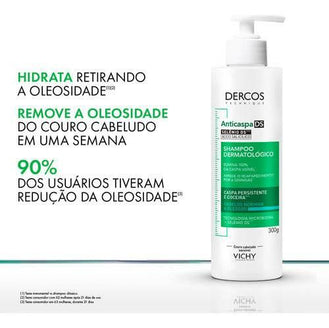 Shampoo Anticaspa De Cabelos Normais A Oleosos Dercos 300g Vichy - Drogaria Poupa Centro