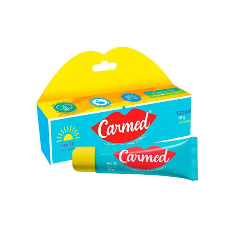 Hidratante Labial Carmed FPS 30 Incolor Proteção Diária 10g