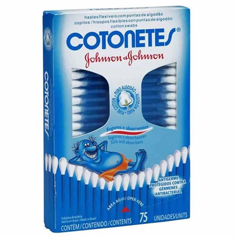 Hastes Flexíveis Johnson & Johnson Cotonetes 75 Unidades - Drogaria Poupa Centro