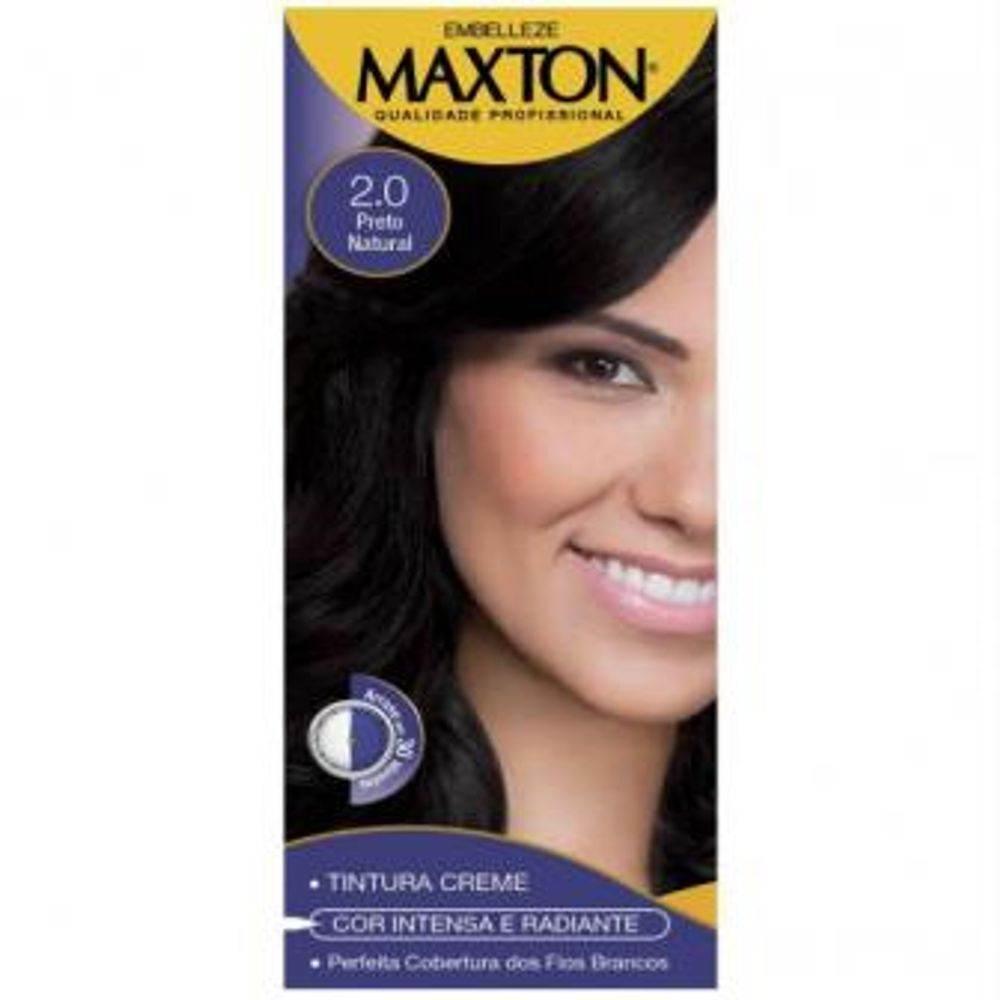 Tinta Maxton Nº2.0 Preto Natural - 60G - Drogaria Poupa Centro