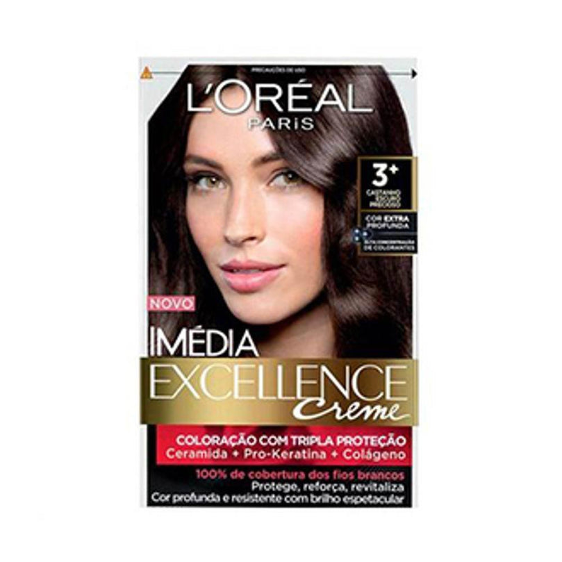 Tintura Imedia Nº3 Castanho Escuro - Loreal - Drogaria Poupa Centro