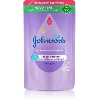 Sabonete Líquido Johnson's Baby Hora do Sono Refil - 180ml - Drogaria Poupa Centro