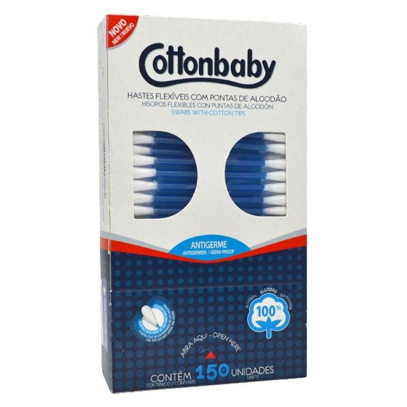 Hastes Flexiveis Cottonbaby Com 150 Unidades - Drogaria Poupa Centro