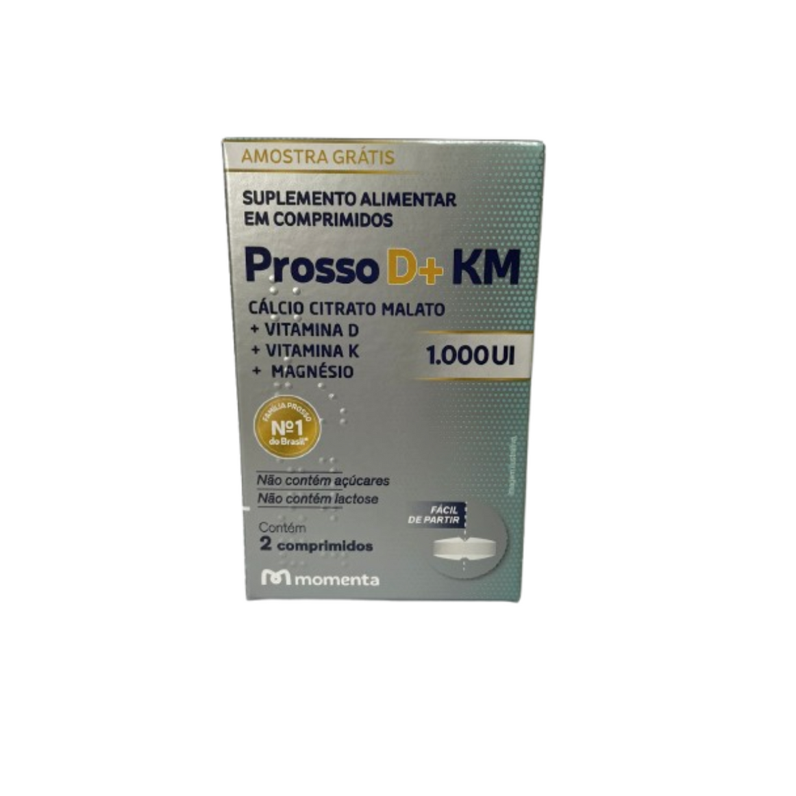 Cálcio Prosso D+ Km MDK 1000Ui 2 Cpr - Amostra Grátis