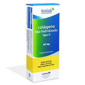 Colageno Tipo II 40mg Biolab 30 Cápsulas - Drogaria Poupa Centro