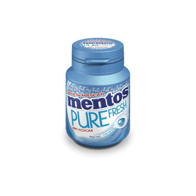 Chiclete Mentos Pote Fresh Mint - 56G - Drogaria Poupa Centro