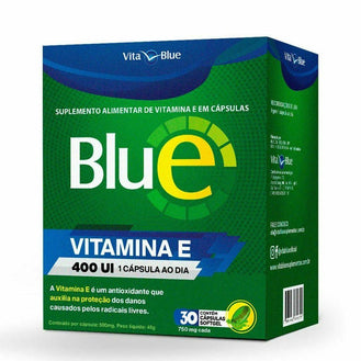 BlueE Vitamina E 400Mg 30 comprimidos - Drogaria Poupa Centro