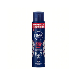 Desodorante Antitranspirante Aerosol Nivea Men Active Dry Impact Masculino 200Ml - Drogaria Poupa Centro