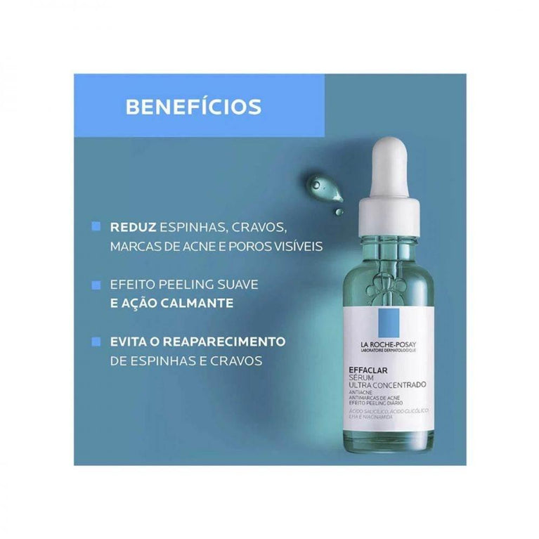 Sérum Effaclar Ultra Concentrado Antiacne 30ml - Drogaria Poupa Centro