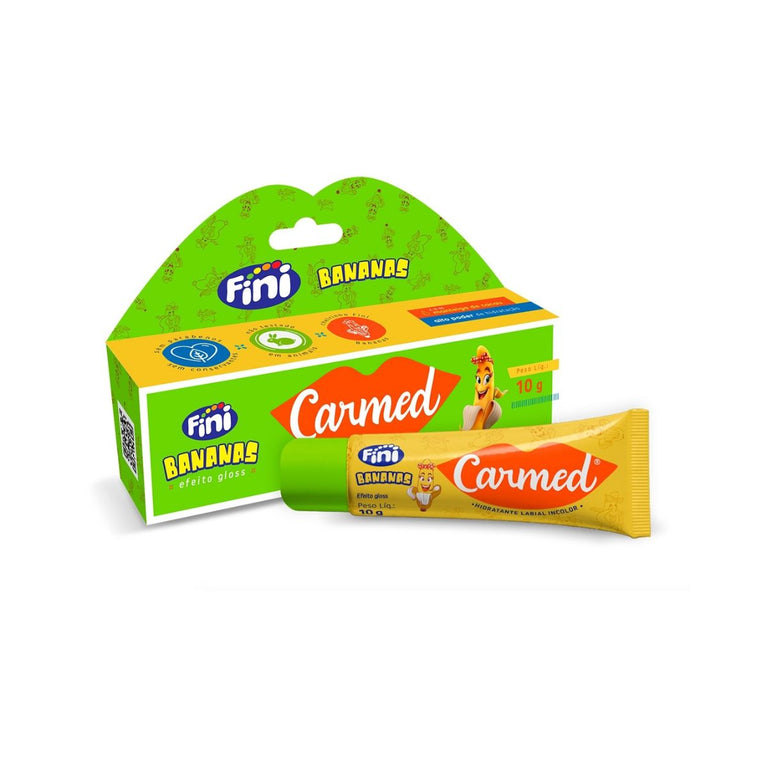 KIT COM 3 Protetor Labial Carmed Fini Bg 10g Banana